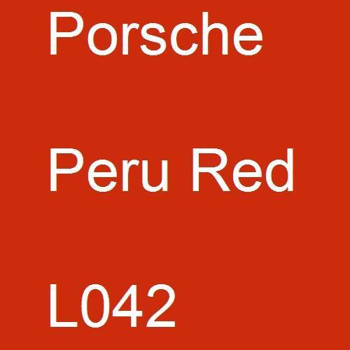 Porsche, Peru Red, L042.